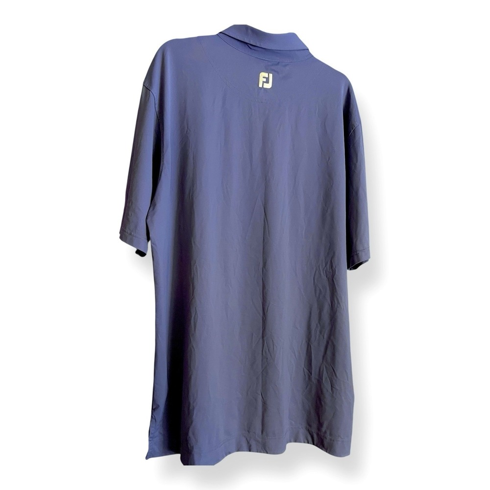 FootJoy FJ Greenville Country Club GCC Short Sleeve Golf Polo Shirt XL Mens Blue - Picture 4 of 8